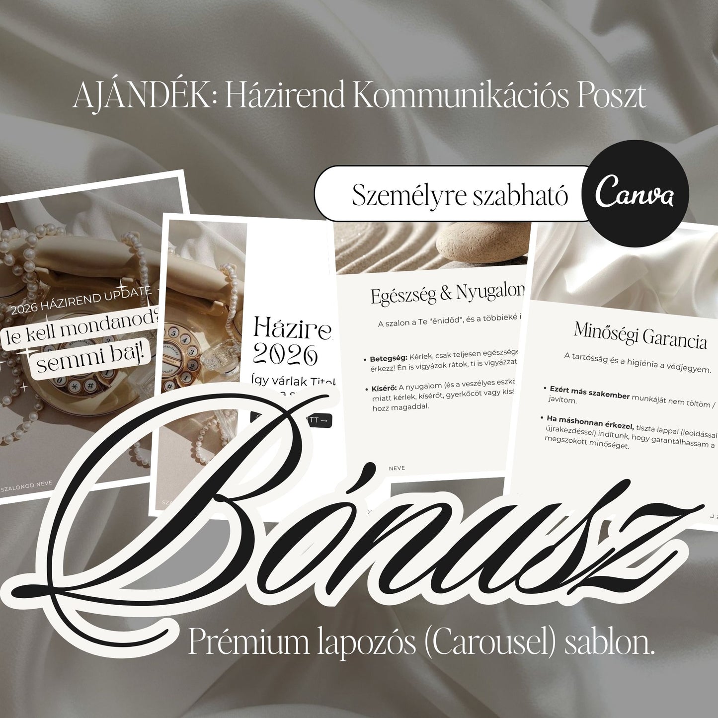 The Salon Standard - Házirend & Lemondási Szabályzat Rendszer